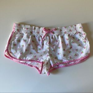VS PINK FLORAL SHORTS